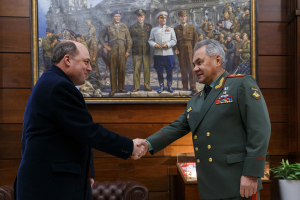 Министр обороны России генерал армии Сергей Шойгу провел в Москве переговоры со своим британским коллегой Беном Уоллисом