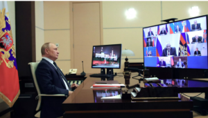 Президент Путин обсудил с Совбезом спецоперацию на Украине и переговоры с Киевом