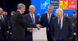 Эрдоган жестко подшутил над Джонсоном во время саммита НАТО