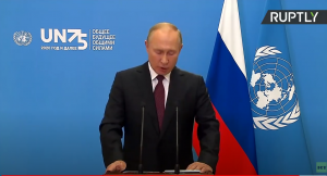 Видеообращение Путина на 75-й сессии Генассамблеи ООН